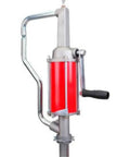 Hand Operated Rotary Drum Pump For Oils And Diesel Kerosene And More, Fits 15 To 55 Gallon Drums, 3/4 In FNPT Inlet, 1/2 In FNPT Outlet