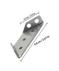 Sturdy Stainless Steel Angle Corner Brackets 10 Pack For Shelves And Furniture Support With Trapezoid Design Rust Resistant Porous