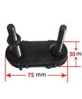 10 Pack 75mm Conveyor Belt Fasteners And Rubber Sheet Clips For Repair And Maintenance, showing 30x75mm clip with 50x8mm screws