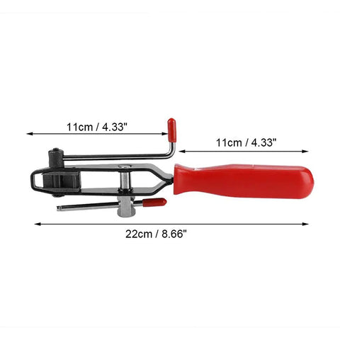 CV Joint Ear Clamp Banding Tool With Cutter For Car Repair Pro Grade Heavy Duty Pliers with 22 cm length and red handles