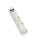 Medical Grade Power Strip Go-To For Patient Care Vicinity With 6 hospital-grade outlets, white, angled view