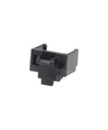 Panduit PSL-DCJB-BL RJ45 jack blockout device, black plastic, side view