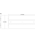 Technical blueprint of Low Profile LED High Bay Light 23000 Lumens 5000K Dimmable 166 Watt Equivalent Two Rotatable Light Engines