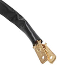 Close-up of connector on MY6812 12V 120W High Speed Brushed Motor for Electric Folding Scooters and Mini Dirt Bikes 9 Tooth Gear DC Replacement
