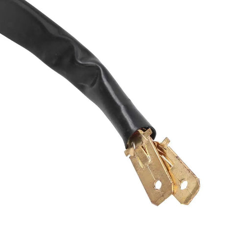 Close-up of connector on MY6812 12V 120W High Speed Brushed Motor for Electric Folding Scooters and Mini Dirt Bikes 9 Tooth Gear DC Replacement