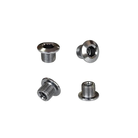 Chainring Bolts Kit For Road Bikes And MTB, 5 Pcs Per Size For Single Double And Triple Chainrings, includes steel bolts