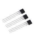 Top Grade MT8891A Linear Hall Effect Sensor Chips TO92 Package, three sensors arranged, designed for accurate magnetic position tracking.
