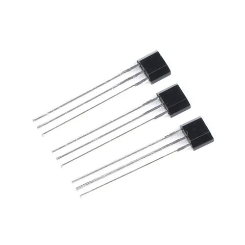 Top Grade MT8891A Linear Hall Effect Sensor Chips TO92 Package, three sensors arranged, designed for accurate magnetic position tracking.
