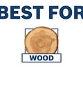 Tools logo with wood cross-section and BEST FOR WOOD text