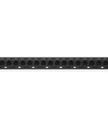 Front view of Ultra Flexible 8 Channel Microphone Splitter for stage and studio with XLR inputs, 1U rack design.