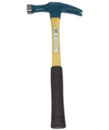 Electrician's Straight-Claw Hammer 18 Ounce Workhorse with Extra-Long Neck and High-Strength Fiberglass Handle.