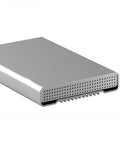 Beefy 2.5 Inch USB 3.0 Aluminum Drive Enclosure And SATA Dock Case With Type C Adapter, showing compact silver design.
