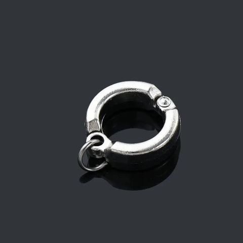 2 Pack Silvery Parrot Foot Rings For Small To Medium Birds With Easy Clip For Quick On Off Use Metal Bird Leg Bands