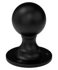Black Decorative Knob Pull For Gates, Sheds And Exterior Doors With DIY Friendly Mounting Hardware, Durable All Weather Black Finish