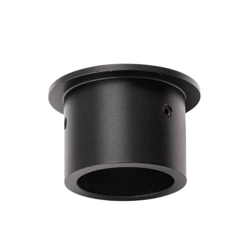 0.965 to 1.25 Inch Telescope Eyepiece Adapter with stainless steel dual screw design, black CNC-machined metal