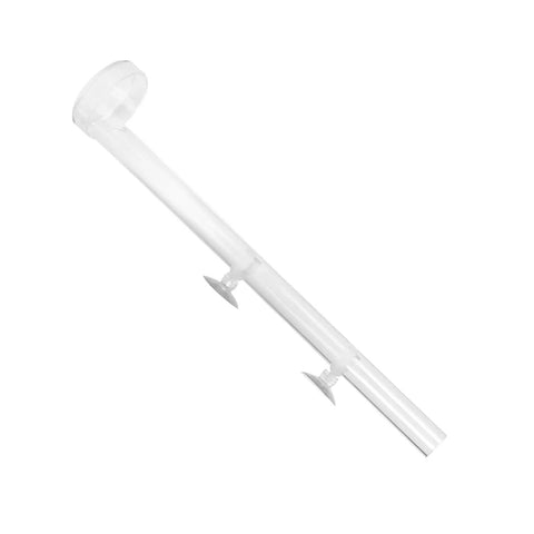 Top Drawer Aquarium Shrimp Feeding Dish And Suction Tube with clear suction cup attachment for easy installation.