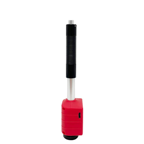 Leeb Hardness Tester With D Type Impact Device For Metal And Steel OLED Color Display 6 In 1 Scales HL HV HB HRC HRB HRA HS Rechargeable Lithium Battery 170 To 960 HLD red handheld probe