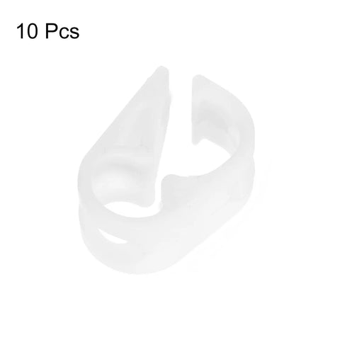 Single clamp from the Adjustable Plastic Tubing Clamps Set, 10 Pcs For 1/8 To 5/32 Inch Tube Outer Diameter, durable PP material.