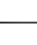 Extended 18-Inch Straight Overhead Shower Arm In Matte Black Finish With 1/2 Inch IPS Connections No-Fuss Install, horizontal view