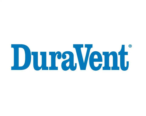 DuraVent logo for DVL 9 By 9 Inch Double Wall Ceiling Chimney Pipe Adapter For Wood Burning Stoves Vent Black Finish Galvanized Exterior