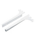 White Stainless Steel Shelf Brackets For Wall Mounting Floating Shelf Support Built Tough And Easy To Install 1 Pack