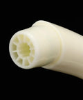 Close-up of the Maqulae ABS Plastic Kitchen Sink Faucet G1/2in Single Cold Rotating water outlet end view, showing design and material.