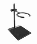 Straight Up Solid Adjustable Pour Over Coffee Stand With Non Slip Base, 7 Piece Aluminum Dripper Kit For Precision Brews, black metal stand with textured base