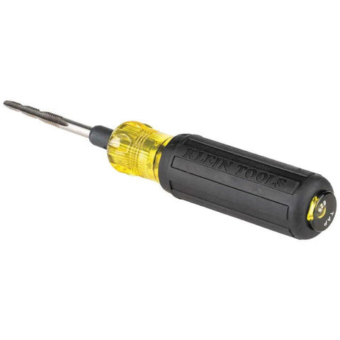 6 In 1 Tapping Tool From Klein Tools With Cushion Grip For Repairing And Cleaning Threads Auto Re-Threads To Next Size If Stripped