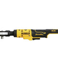 Cordless 12V Max Three Eighth Inch Drive Ratchet Wrench with Brushless Motor Up to 60 Foot Pounds Torque LED Work Light Tool Side View
