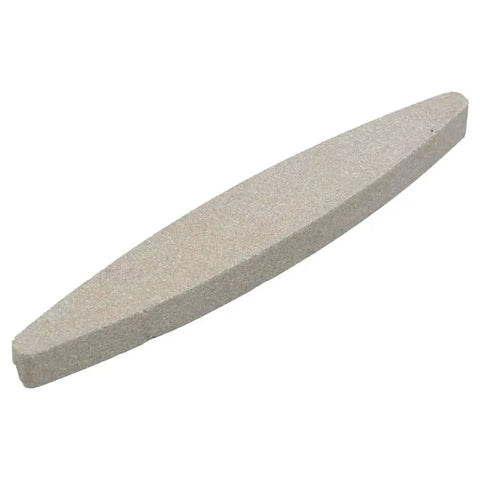 Grinding stone for scythe with durable steel blade, part of garden tool set for weeding mowing and grass cutting.