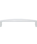 Front view of a single piece from the Six Piece Aluminum Alloy White Cabinet Drawer Pull Set With Screws, showcasing its modern design.