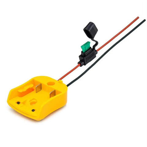 12V Battery Adapter For DeWalt 12V Max With 30A Fuse Copper 14AWG Wire Power Connector for DIY Electronics, battery not included