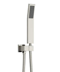 Brushed Nickel Solid Brass High Pressure Handheld Shower Head Detachable With 59-Inch Stainless Steel Hose And Adjustable Bracket Set