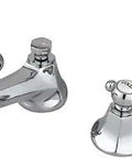 Georgian Widespread Lavatory Faucet in Polished Chrome, Solid Brass Construction, Adjustable 8 to 16 Inch Center-To-Center