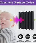 No Nonsense Heavy Duty 2X12 Acoustic Foam Squares And Soundproofing Bricks Killing Echoes Dead Tight Bass Traps For Home Studios Podcast Gear Purple Black Fire Safe Room Taming Panels, shown absorbing sound.