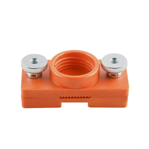 Top Tier Glue Applicator Tool For Woodworking Edge Banding with orange base and metal knobs for easy attachment.