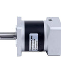 Side view of 20 To 1 MGL Planetary Gearbox For Nema 23 Stepper Motor with 8mm shaft in durable metal housing.