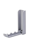 Slick Foldable Wall Hooks Self Adhesive Space Savers For Hats Bathrobes Coats Heavy Duty Peel Stick Easy Install gray plastic holder