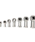 High Octane Male Rod End Heim Joint M24x2 Slot Injection Left Hand Thread for Car Suspension Linkage in various sizes.