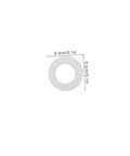 200 Pcs Eyewear Rimless Glasses Washers Cushions Gaskets For Quick Repairs Versatile Eyeglass Frame Accessories Silver