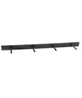 Badass Heavy Duty Floating Mantel Bracket With 6 Inch Reinforced Steel Arms And 46 Inch Wall Mount Support Bar visible from a side angle.