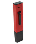 Pro Grade Digital pH Meter Tester 0.0-14.0 Range With 0.1 Resolution, handheld red device with backlit display