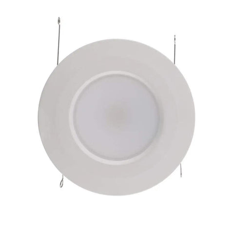 5/6 Inch Matte White Integrated LED Recessed Trim 5-Way Dimmable Kit, 700 Lumen, ENERGY STAR Rated, Wet Location Compatible