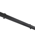 Flush Wall Mount Stair Handrail Heavy Duty Stainless Steel Safety Rail Sleek Modern Black Profile Dang Sturdy Support For Daily Grind And Legit Grip For Seniors And Kids At Home, side view of sleek black metal handrail.