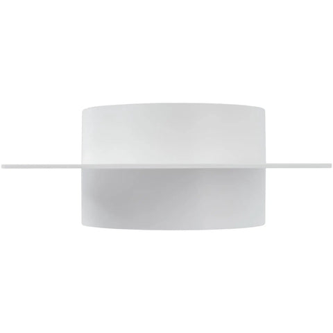 Side view of 4 Inch Plastic Duct Connector Flange For HVAC Ventilation System, Straight Vent Pipe Plate, ABS Plastic, Easy Install, Fits 4 Inch Ducting