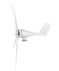Side view of Six Nylon Fiber Blade Wind Turbine Generator With Controller For Home Wind Power System Built For Off Grid Energy And Real Life Power