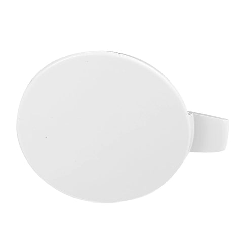 Front Tow Hook Cover For Tesla Model 3 2017 2018 2019 2020 2021 White Plastic Replacement Eye Lid Cap For Front Bumper Waterproof Durable Exterior Accessory