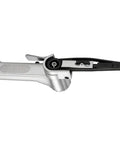 Top Shelf Pneumatic Air Belt Sander With A Ridiculously Fast 10 Mm Track And Hog Wild 16000 Rpm Motor for metal polish, featuring a sleek silver design.