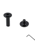 20 Sets M3x12mm Black Furniture Bolts And Nuts Kit With Hex Screws Barrel Nuts And Allen Wrench Includes M3x16mm M3x25mm M4x5mm M4x35mm For TV Stand Woodworking And DIY Repairs shown with Allen wrench
