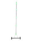 Beefy Heavy Duty Lawn Thatching Rake With Roller Design For Effortless Dead Grass Removal And Soil Loosening 15 Inch Wide Carbon Steel Dethatcher Rake With Ergonomic Handle Built Tough For Real Yard Work
